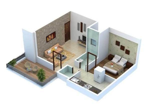 1 BHK Modular Kitchen