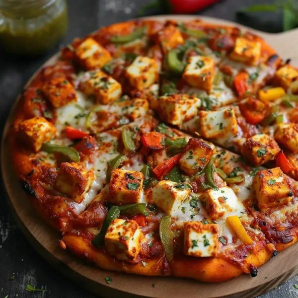 Veg paneer pizza